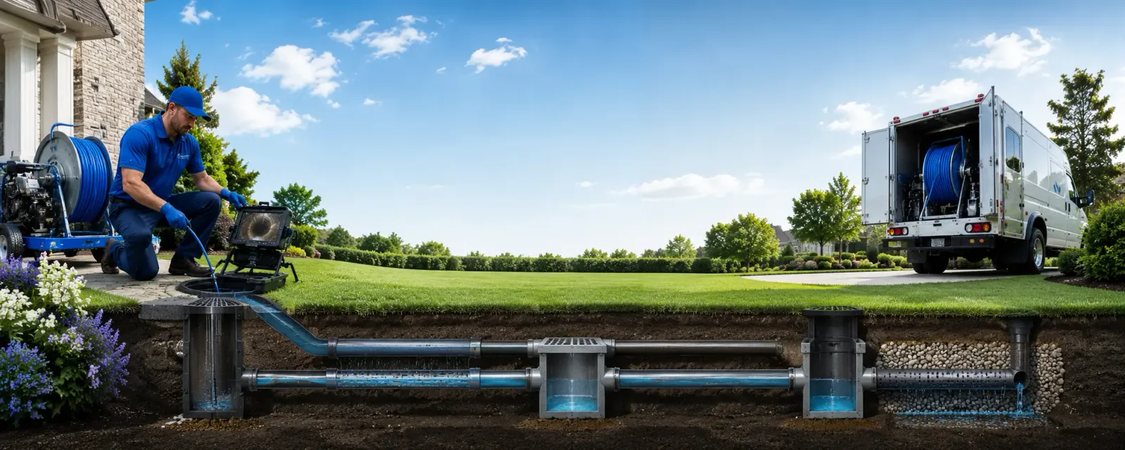 Outdoor drain cleaning information for Leighton, IA